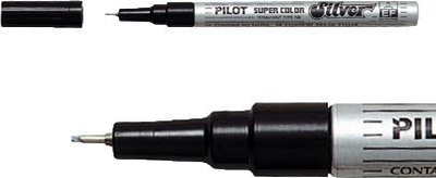Marker vaji Pilot EF, i argjendë