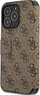 Kapak libri Guess GUBKP13X4GMGBR për iPhone 13 Pro Max 6.7", lëkurë ekologjike, logo metalike 4G, kafe