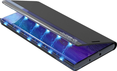 Kllëf me kapak për Samsung Galaxy S24 Ultra, me funksion qëndrimi, i zi