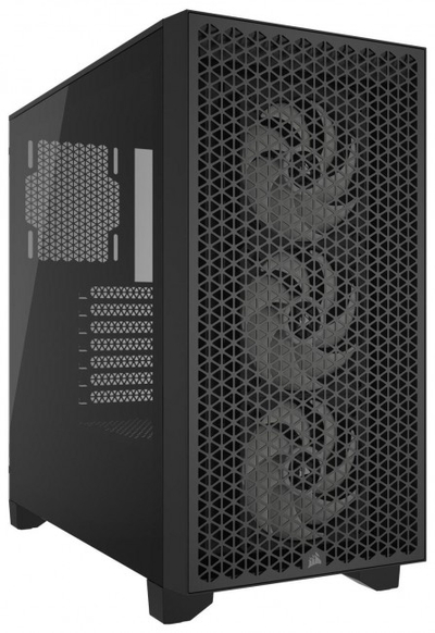 Kasë Corsair 3000D RGB Tempered Glass, e zezë