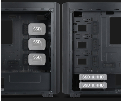 Kutia kompjuterike Gembird Fornax K500, MIDI Tower, pa PSU, e zezë