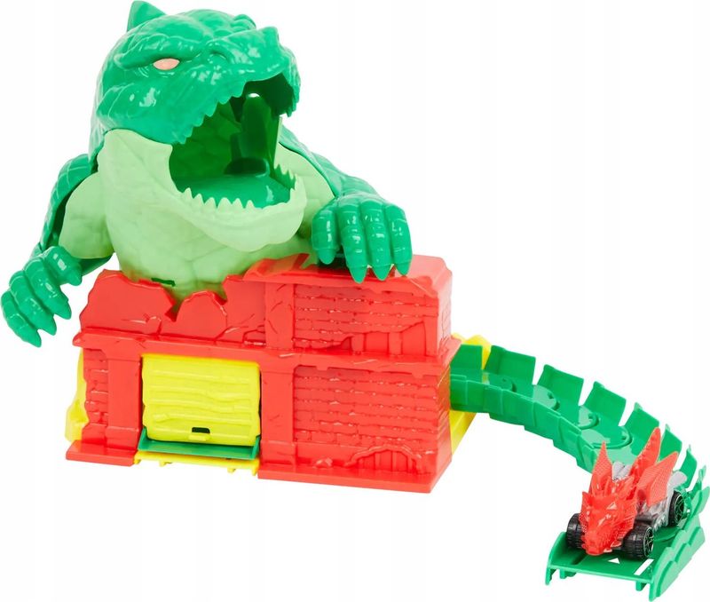 Set lodër garash Teamsterz Reptile Rampage, me lëshues makinash, përfshin makinë Beast Machine