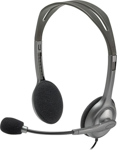 Kufje Logitech H110 Stereo me mikrofon, të hirta