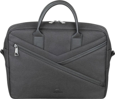 Çantë laptopi Rivacase ECO Case 8124, 15", poliestër RPET, e zezë