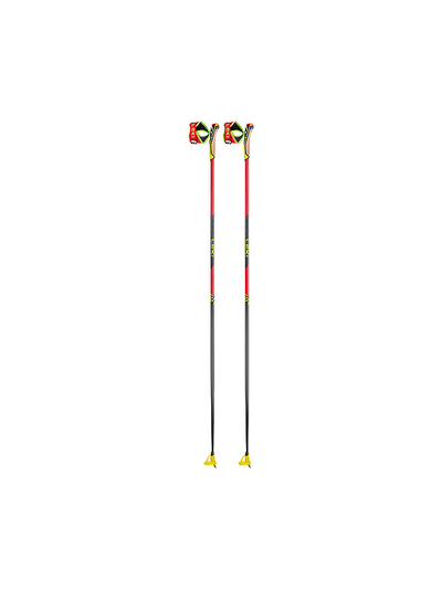 Shkop ski nordike Leki PRC 750, karbon, 140 cm, të kuq