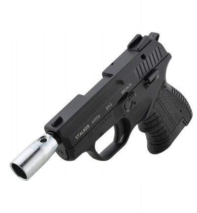 Pistoletë alarmi STALKER M 906 BAS, kalibër deri 6 mm, e zezë