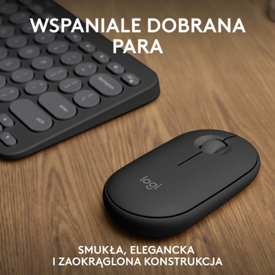 Set tastierë dhe mi Logitech Pebble 2 Combo, pa tela, Bluetooth, bejxhi