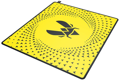 Mousepad за игри CHERRY XTRFY GP5 Vitality, голем, со прошиени рабови, црно-жолт