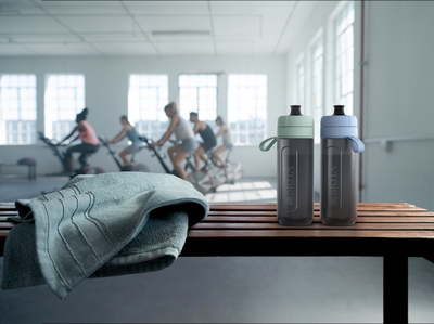 Shishe sportive me filtër uji Brita Active, 600 ml, pa BPA, blu e errët