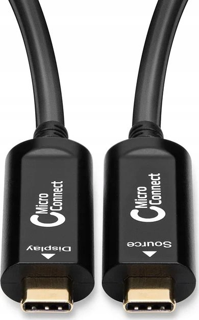 Kabllo USB C Microconnect USB3.1CC15OP, USB 3.2 Gen 1, 15m, e zezë