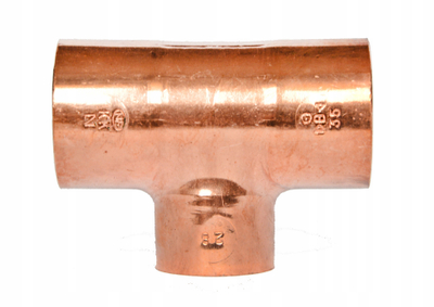 T lidhëse bakri IBP 5130, 35x28x35 mm, për saldim