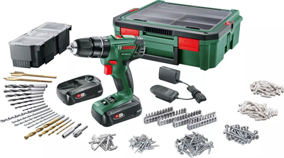 Stërvitëse goditëse pa kabllo Bosch PSB 1800 LI-2, 18V, 2x1.5Ah, jeshile