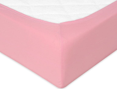 Çarçaf fitted me goma Matex Jersey Premium, 90x200 cm, pambuk, rozë