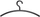 Varëse rrobash Maul Clothes Hanger 9451590, akrilik, 46 cm, e zezë, set me 5 copë