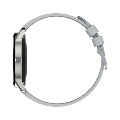 Smartwatch G.Rossi SW018-2, ekran rrumbullak me ngjyra, rrip silikoni, gri