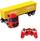 Играчка камион со далечинска команда Double Eagle Mercedes Benz Arocs, 1:26, со светла и звук, повеќебоен