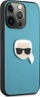 Kapak telefoni Karl Lagerfeld Karl Head për iPhone 13 Pro, lëkurë PU, mbrojtës, blu