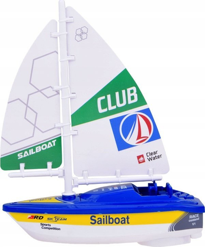 Varkë lodër Jokomisiada Colorful Sailboat ZA5234, me bateri, për ujë, shumëngjyrëshe