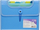 Dosje organizuese Strigo Vfile Binder A5, 6 ndarje, plastike, blu