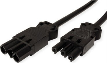 Kabllo zgjatëse rryme Bachmann 375.082, GST18i3 M në GST18i3 F, 2m, e zezë