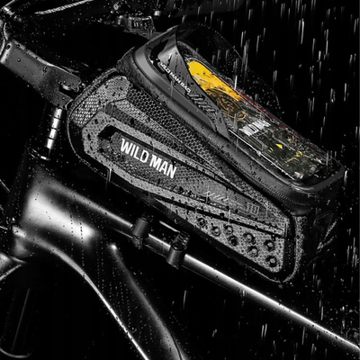 Çantë biçiklete Wildman ES10, 1.2L, për telefon 4-7", e zezë