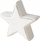 Figurinë dekorative Ville Natural Stone Star, 13 cm, gur natyral, e bardhë