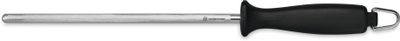 Шипка за острење Wüsthof Steel, 23 cm, пластична рачка, црна