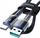 Kabllo USB Joyroom S-A42 Crystal-Clear Series, USB-A në USB-C, 1.2m, 3A, e zezë