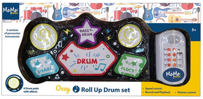 Bateri elektronike portative OZZY Roll Up, set i vogël kompakt, palosëse, e zezë