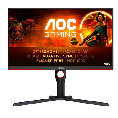 Monitor AOC Q27G3XMN/BK, 27", 180Hz, QHD, i zi