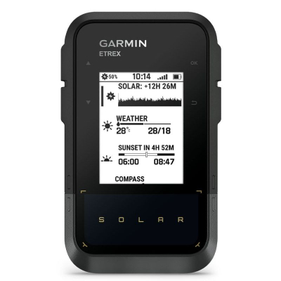 GPS dore Garmin eTrex SE Solar me HRM Dual, Bluetooth, IPX7, ngjyrë zi-gri
