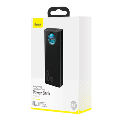 Powerbank Baseus Amblight Overseas Edition, 30000mAh, 65W, i zi