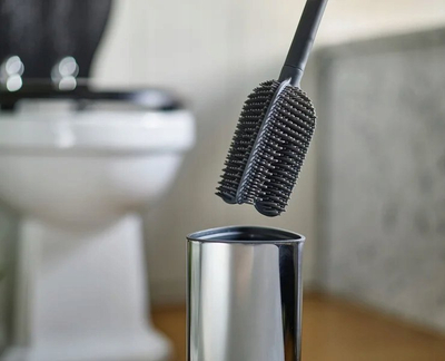 Fshesë WC Joseph Joseph Flex 360 Luxe, rezervuar i mbyllur, përfundim inoks