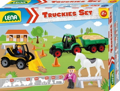Set makinash bujqësore me aksesorë për fëmijë Lena Truckies