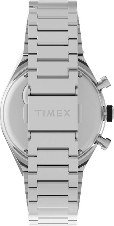 Orë burrash Timex Q Timex 3 Time Zone Chronograph, kuarc, 40mm, e zezë