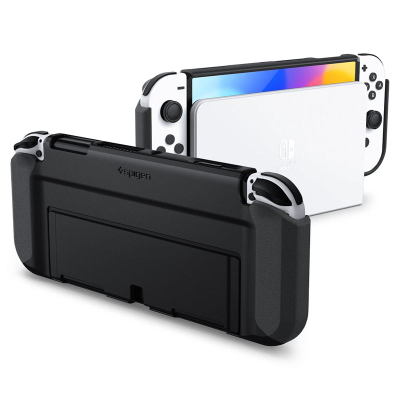 Mbështjellëse për Nintendo Switch OLED Spigen Thin Fit, e zezë
