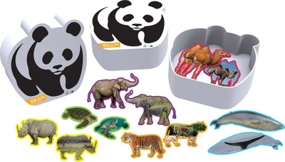 Puzzle set Ambassador 12 Animal Puzzles, 12 puzzle me kafshë, për kalamaj