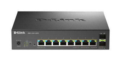 Switch rrjeti D-Link DMS-1250-10SPL/B, 10 porta, Multi-Gigabit Smart Managed PoE+