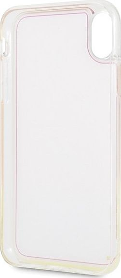 Futrollë Guess Glow in the Dark TPU për iPhone Xs Max, rozë sand me të verdhë