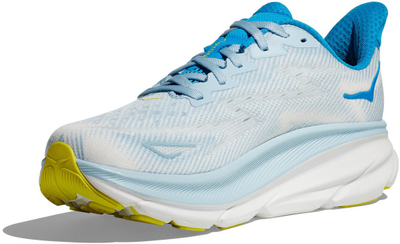 Патики за трчање HOKA Clifton 9 Wide, мрежа, висока амортизација, Ice Water Evening Primrose