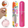 Set atomizer udhëtimi Ecarla, 2 copë, 5 ml, rozë me lule