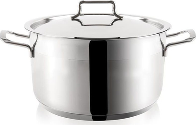 Tenk inox ANETT, 8.2L, me kapak, ngjyrë argjendtë
