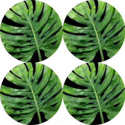 Set nënpjatash Bertoni Round Table Mat, 4 copë, 33 cm, dizajn Galapagos Night