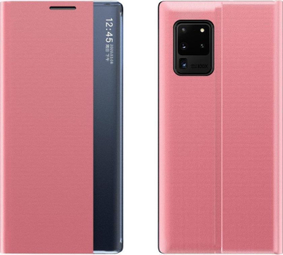 Këllëf flip Hurtel New Sleep Case Samsung Galaxy A73, me qëndrim, rozë