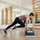 Platformë aerobie Eb Fit Step, 70 cm, lartësi e rregullueshme, gri e zezë