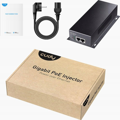 Adapter PoE Cudy POE350, Gigabit Ethernet, 52 V, i zi