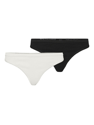 Të brendshme Vero Moda VMAGNES, bardhë/zi, 2 palë L/XL