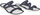Sandale Crocs Swiftwater 203998-462, nr. 36/37, blu e errët me të bardhë