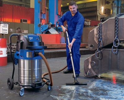 Fshesë industriale Nilfisk ATTIX 961-01, 70L, 3000W, blu argjendi