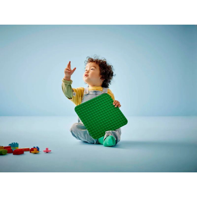 Bazë ndërtimi LEGO DUPLO 10460, pllakë për kube, 1,5+ vjeç, jeshile